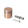 Outwater Round Standoffs, 3/4 in Bd L, Aluminum Brown, 1 in OD 3P1.56.00432